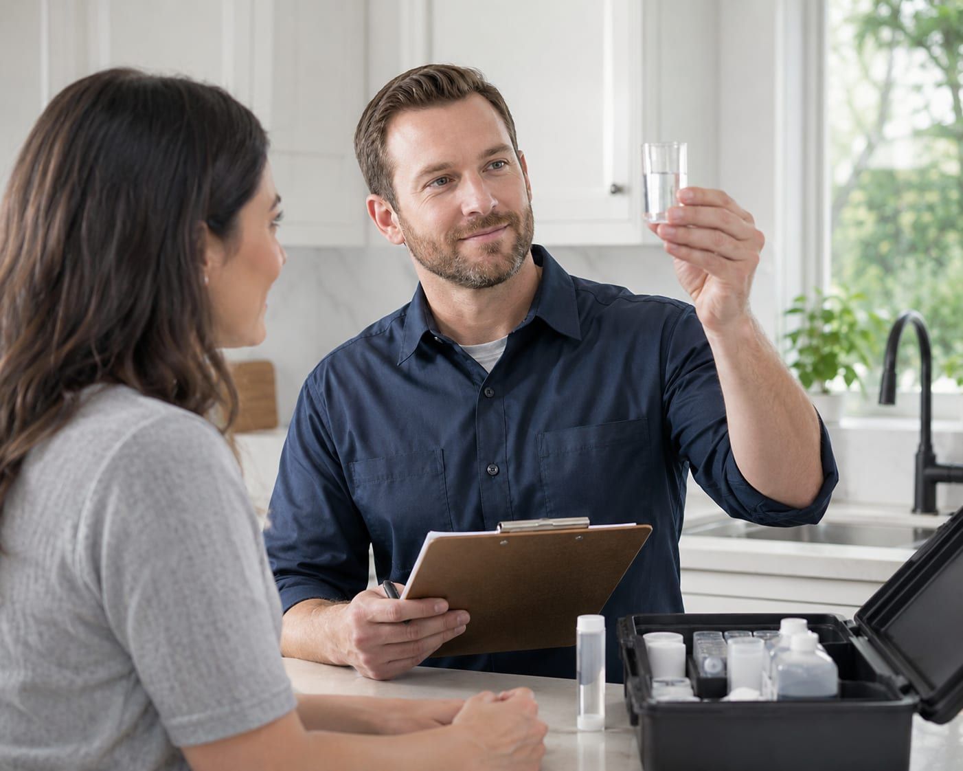 A free in-home water test for a Central Mississippi homeowner